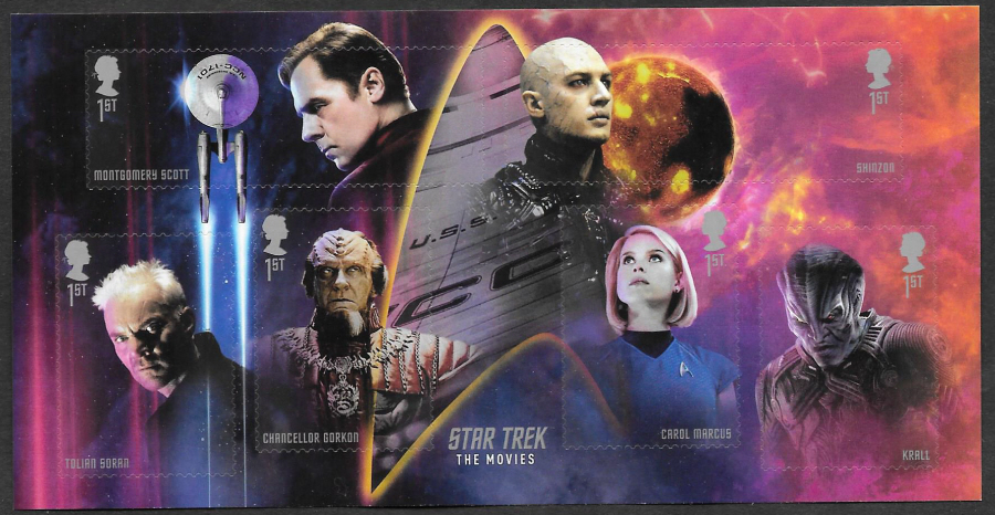(image for) MS4455 2020 Star Trek Non-Barcoded Miniature Sheet